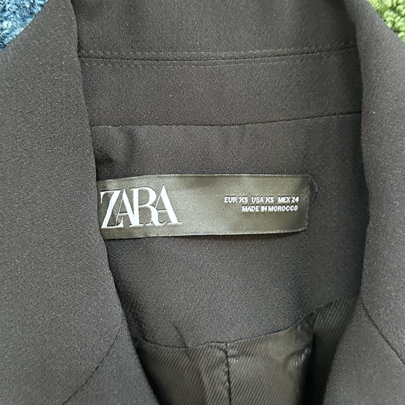 NWT Zara Black Tailored long Vest - Picture 2 of 5